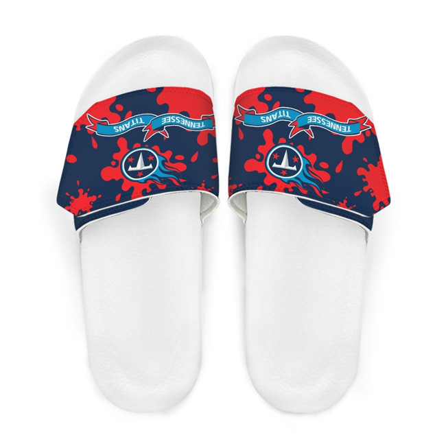 Men's Tennessee Titans Beach Adjustable Slides Non-Slip Slippers/Sandals/Shoes 001